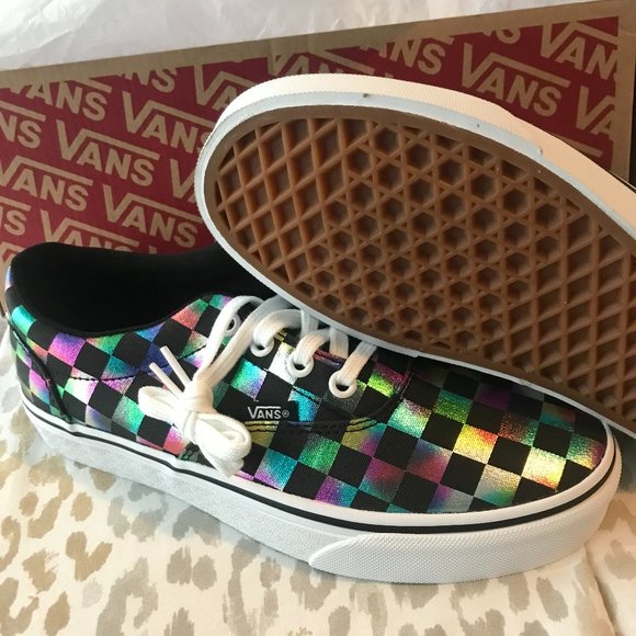 Vans Womens Doheny Iridescent Check Multicolor Skate - Picture 3 of 3